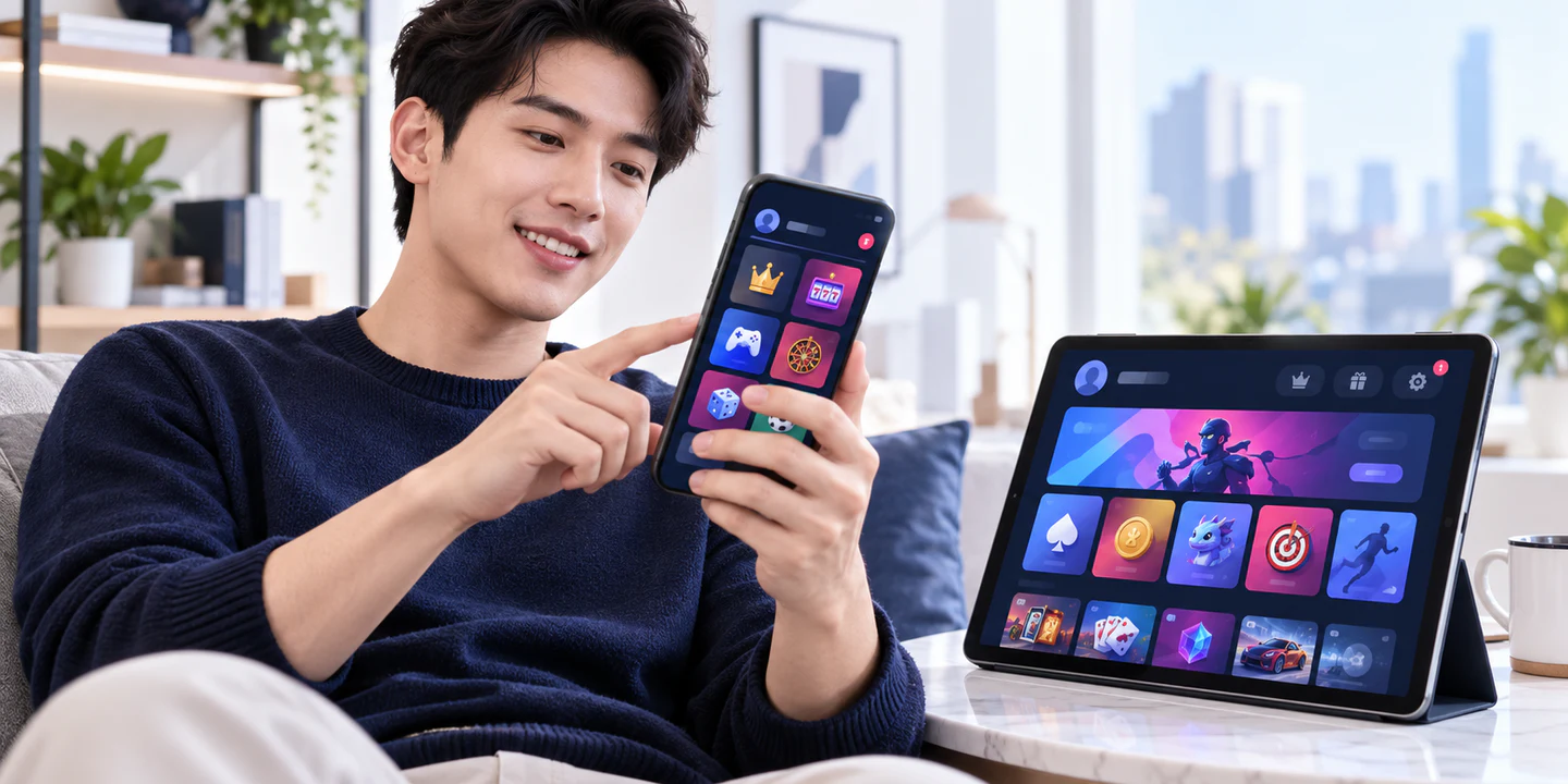 APP W188: game và tài khoản trên điện thoại trước bước tiếp